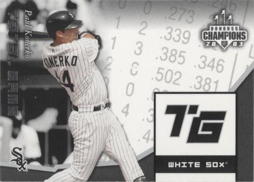 2003 Donruss Champions - Paul Konerko #TG-13