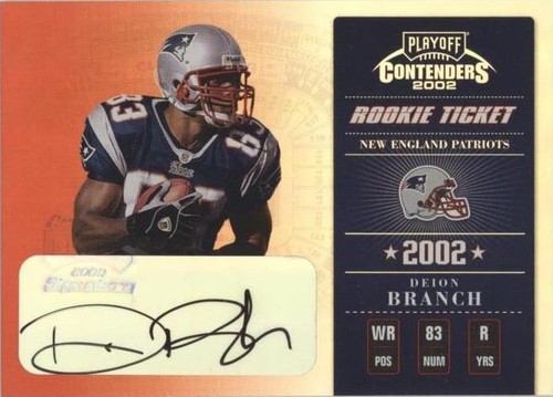 2002 Playoff Contenders Deion Branch #124