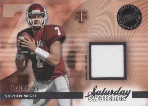 2009 Press Pass Legends Stephen McGee #SSW-SM