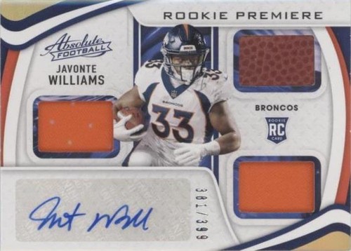 2021 Panini Absolute Javonte Williams #215