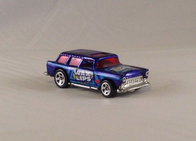 2009 Hot Wheels Sweet Treats 1955 Chevy Nomad Wax Lips Malaysia Blue 5SPs LOOSE