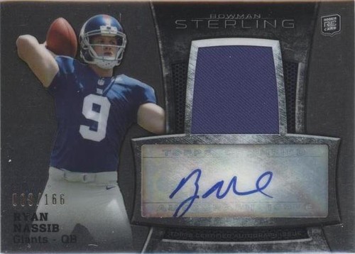 2013 Bowman Sterling Ryan Nassib #BSAR-RN