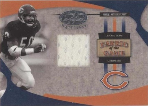 2005 Leaf Certified Materials Mike Singletary #FG-54