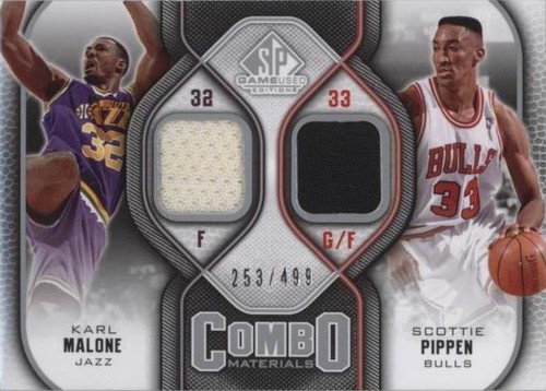 2009-10 SP Game Used - Scottie Pippen/Karl Malone #CM-MP