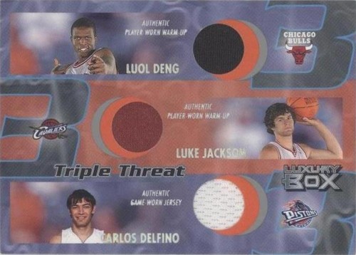 2004-05 Topps Luxury Box - Luke Jackson/Luol Deng/Carlos Delfino #TT-DJD