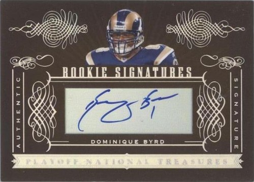 2006 Playoff National Treasures Dominique Byrd #183