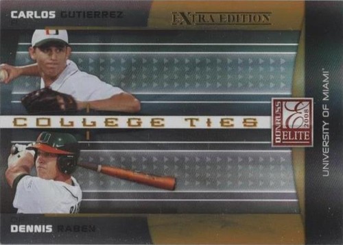 2008 Donruss Elite Extra Edition - Carlos Gutierrez Dennis Raben #CTC-14
