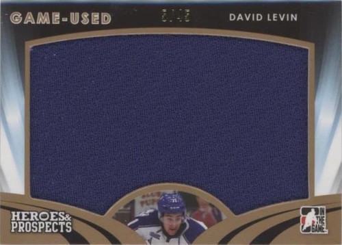 2015-16 Leaf In the Game Heroes & Prospects - David Levin #GU-06
