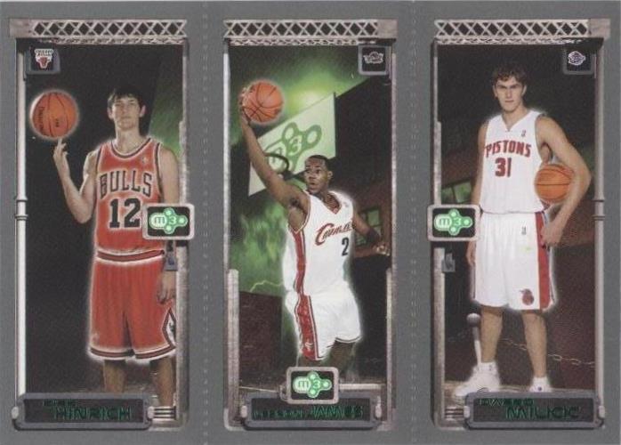 2003-04 Topps Rookie Matrix - Darko Milicic/LeBron James/Kirk Hinrich #112-111-117