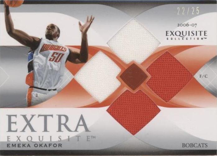 2006-07 Upper Deck Exquisite Collection - Emeka Okafor #EE-EO