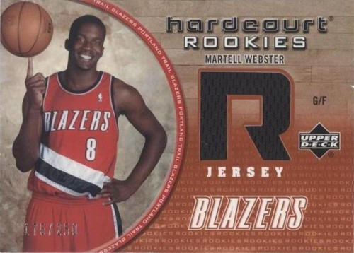 2005-06 Upper Deck Hardcourt - Martell Webster #123-J