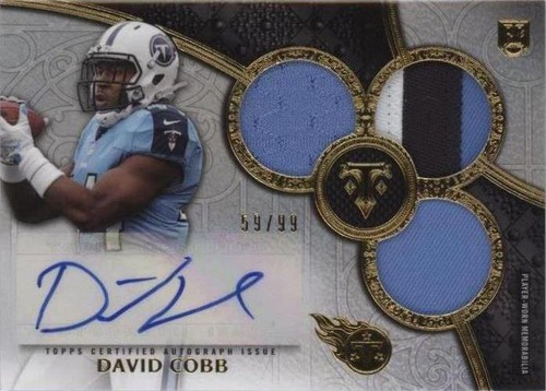 2015 Topps Triple Threads David Cobb #145