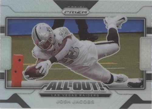Josh Jacobs 2022 Panini Prizm #170 FOTL Gold Shimmer Prizm