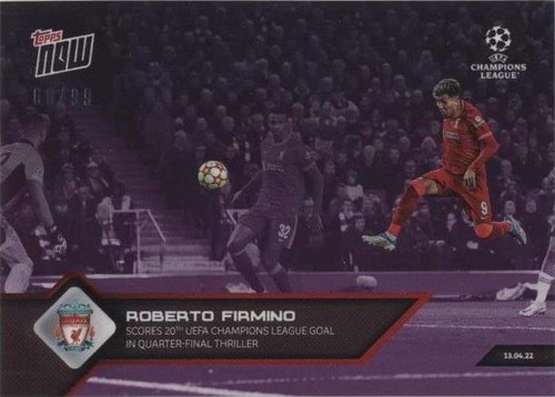 2021-22 Topps Now UCL Roberto Firmino #142