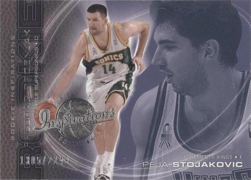 2001-02 Upper Deck Inspirations - Predrag Drobnjak/Peja Stojakovic #94