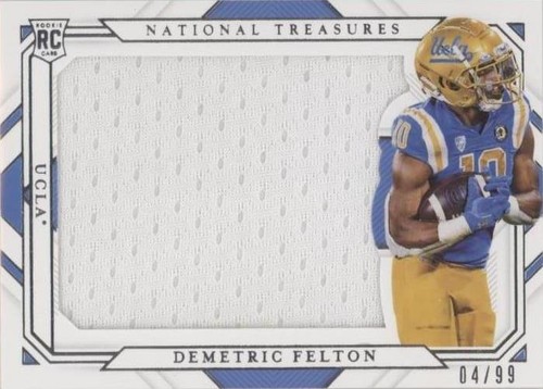 2021 Panini National Treasures Collegiate Demetric Felton #RS35