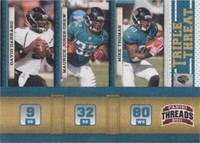 2011 Panini Threads David Garrard Maurice Jones-Drew Mike Thomas #9