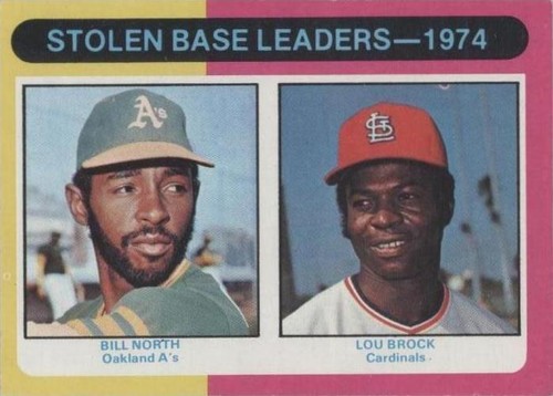 1975 Topps - Billy North Lou Brock #309