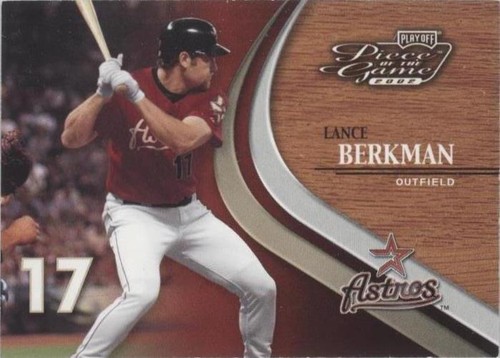 2002 Playoff Piece of the Game - Lance Berkman #37