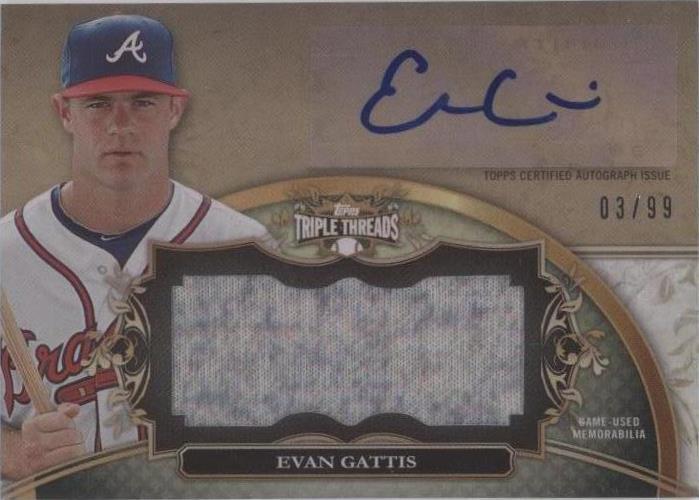 Topps Triple Threads 2013 - Evan Gattis #UAJR-EG2