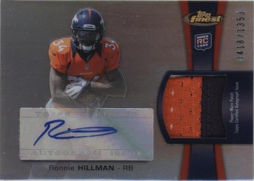 2012 Topps Finest Ronnie Hillman #RAP-RH