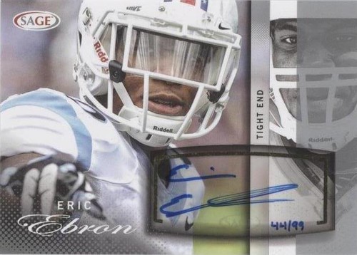 2014 SAGE Autographed Football Eric Ebron #A18