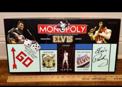 NEW Monopoly Elvis 25th Anniversary Collector's Edition Board Game OPENED BOX