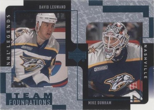 2000-01 Upper Deck Legends - David Legwand Mike Dunham #75
