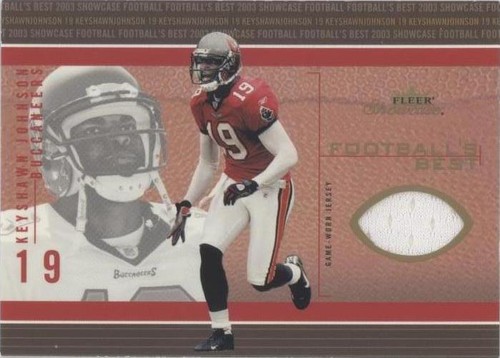 2003 Fleer Showcase Keyshawn Johnson #FB-KJ