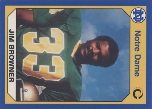 1990 Collegiate Collection University of Notre Dame Jim Browner #38