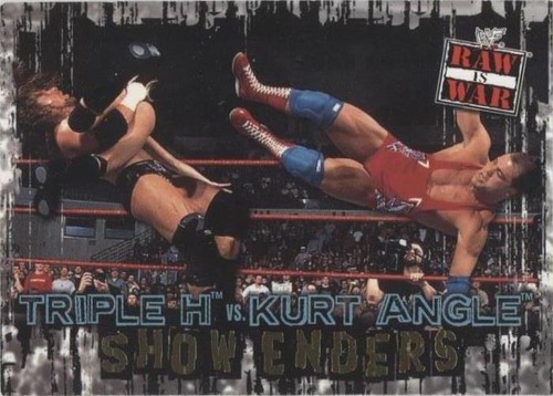 2001 Fleer WWF Raw is War - Kurt Angle Triple H #92