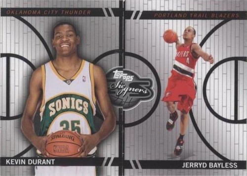 2008-09 Topps Co-Signers - Jerryd Bayless/Kevin Durant #CF-50-10