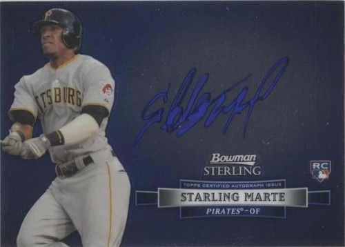 2011 Bowman Sterling Prospect Autograph Starling Marte BGS 9.5 