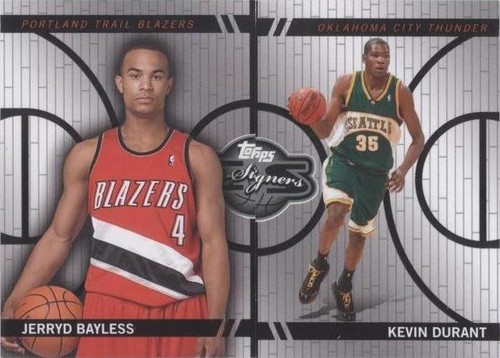 2008-09 Topps Co-Signers - Jerryd Bayless/Kevin Durant #CF-10-50