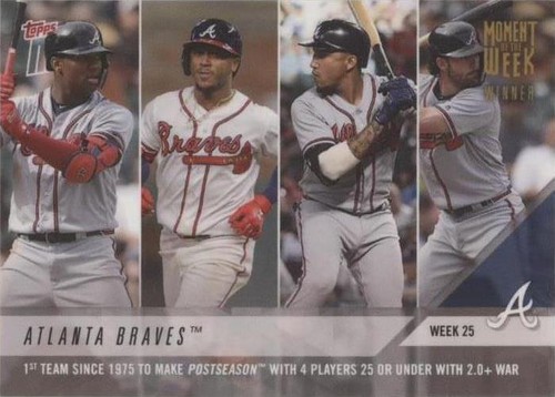 2018 Topps Now - Dansby Swanson Johan Camargo Ozzie Albies #MOW-25W
