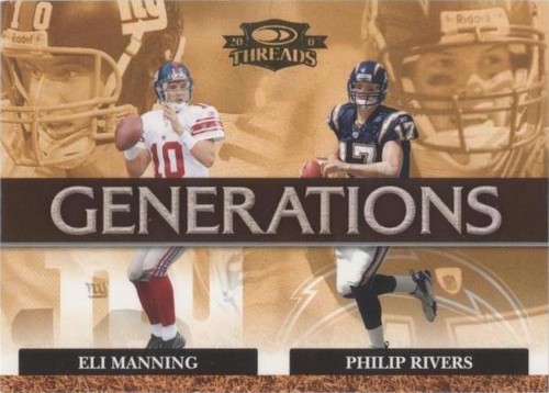 2007 Donruss Threads Eli Manning Philip Rivers #G-14