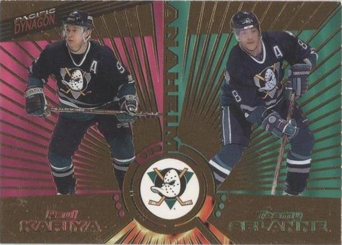 1997-98 Pacific Dynagon - Paul Kariya Teemu Selanne #135