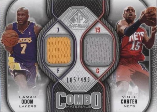2009-10 SP Game Used - Lamar Odom/Vince Carter #CM-OC