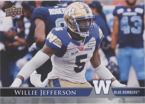 2021 Upper Deck CFL Willie Jefferson #155