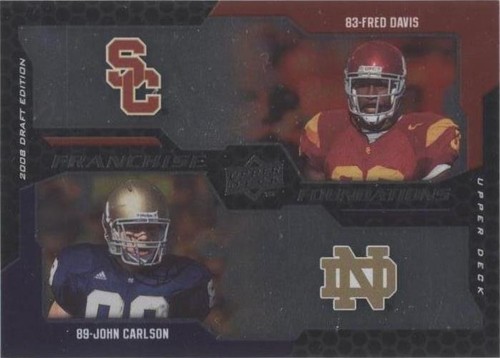 2008 Upper Deck Draft Edition Fred Davis John Carlson #226