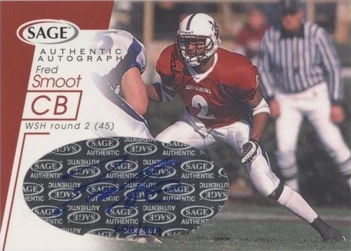 2001 Sage Fred Smoot #A41