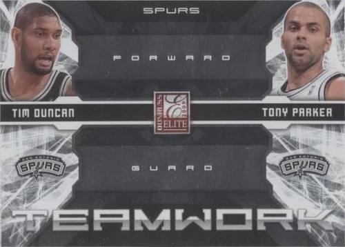 2009-10 Donruss Elite - Tony Parker/Tim Duncan #27