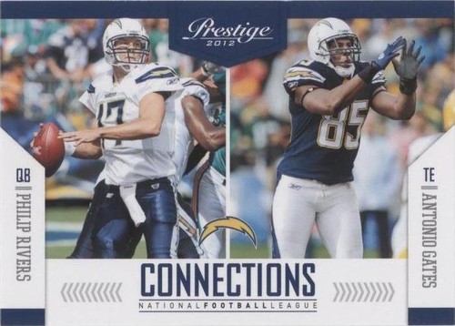 2012 Playoff Prestige Antonio Gates Philip Rivers #7