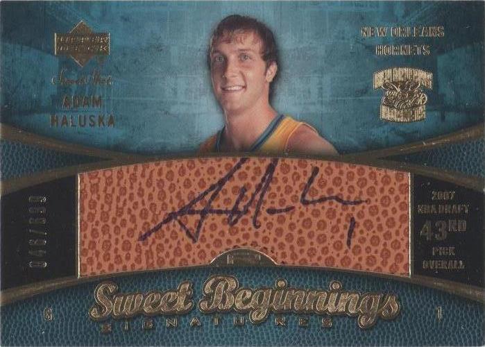 2007-08 Upper Deck Sweet Shot - Adam Haluska #119
