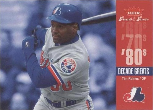 2006 Fleer Greats of the Game - Tim Raines #DEC-TR