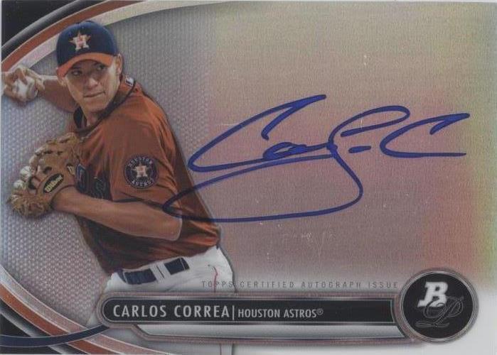 CARLOS CORREA bowman refractor auto（2013 Bowman Chrome