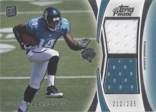 2012 Topps Prime Justin Blackmon #DR-JB