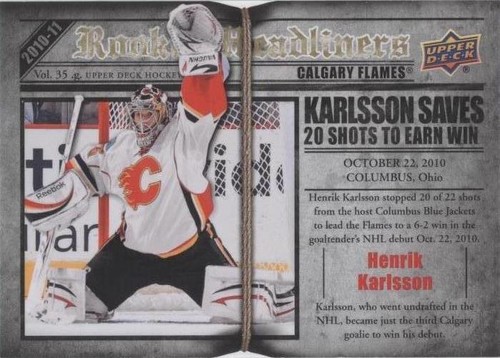 2010-11 Upper Deck - Henrik Karlsson #RH14