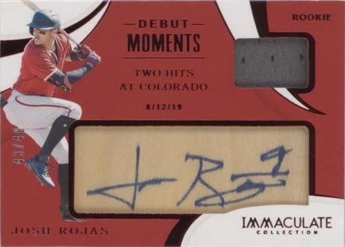 2020 Panini Immaculate Collection - Josh Rojas #DM-JR
