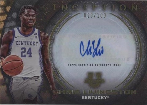 2022-23 Bowman Inception University - Chris Livingston #TOP-CL